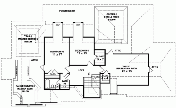 Upper/Second Floor Plan:6-1078