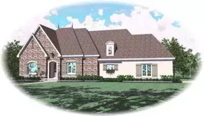 Traditional house plans 6-1082 - front exterior, 3,159 sq ft, 3 bed, 3 bath house plans | Monster House Plans