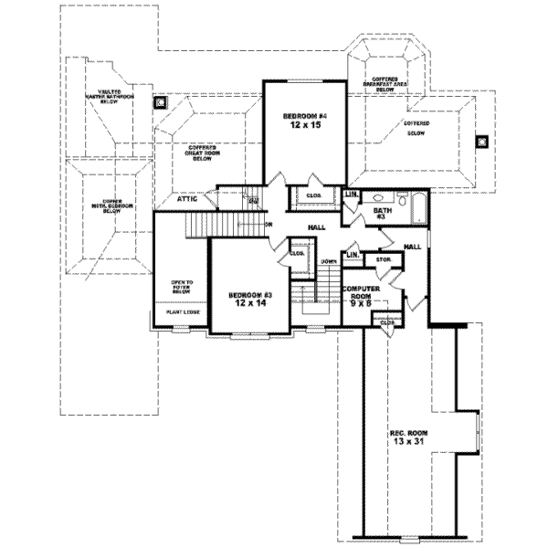 Upper/Second Floor Plan:6-1087