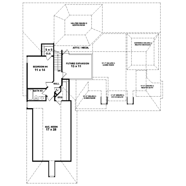 Upper/Second Floor Plan:6-1093