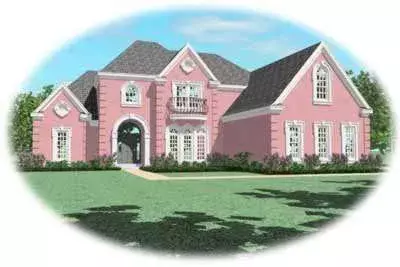 European house plans 6-1095 - front exterior, 3,703 sq ft, 3 bed, 3 bath house plans | Monster House Plans