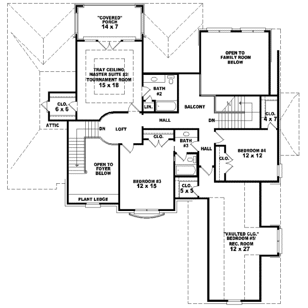 Upper/Second Floor Plan:6-1098