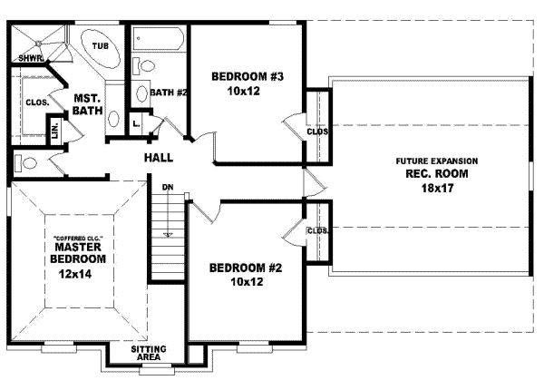 Upper/Second Floor Plan:6-110