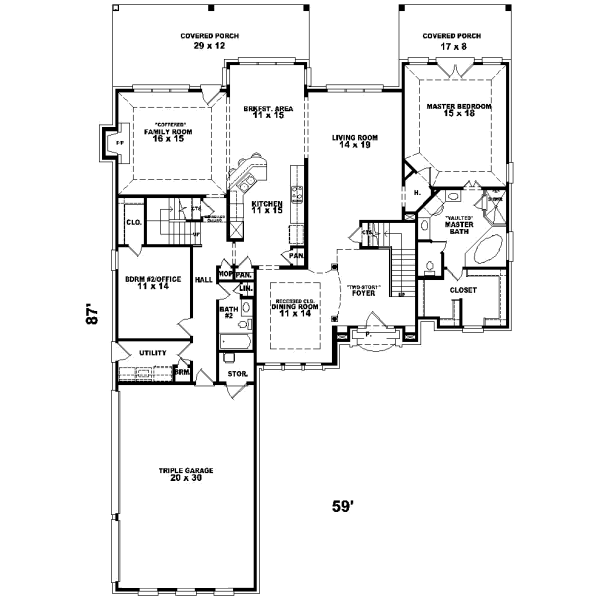 Main Floor Plan: 6-1100
