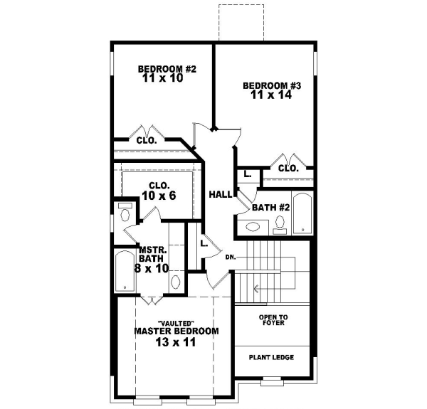 Upper/Second Floor Plan:6-111