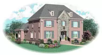 Southern Colonial house plans 6-1116 - front exterior, 3,335 sq ft, 3 bed, 3 bath house plans | Monster House Plans