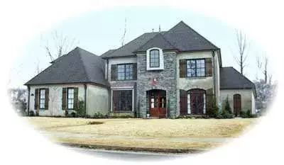 English Country house plans 6-1118 - front exterior, 3,825 sq ft, 4 bed, 3 bath house plans | Monster House Plans