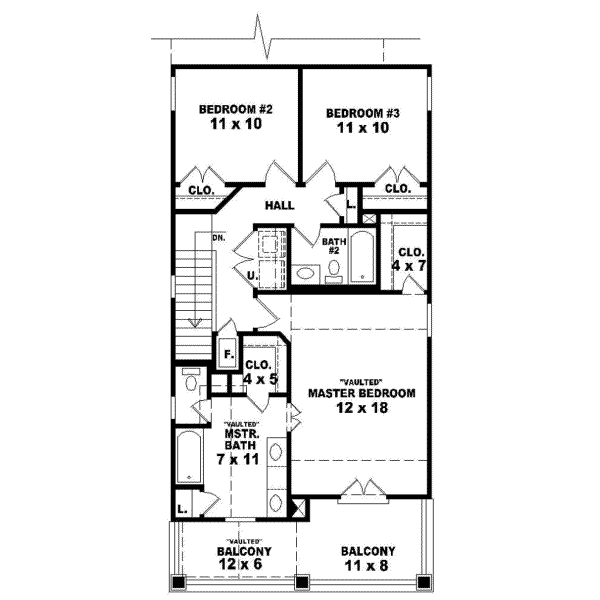 Upper/Second Floor Plan:6-112