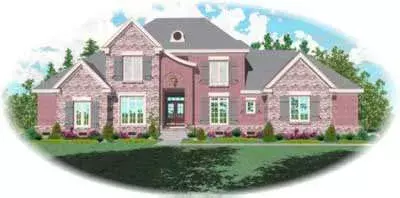 French Country house plans 6-1125 - front exterior, 3,948 sq ft, 4 bed, 3 bath house plans | Monster House Plans