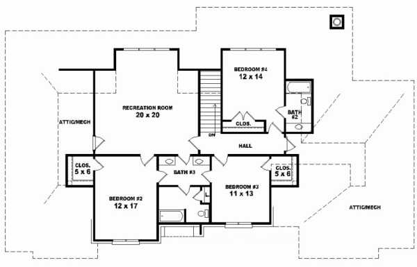 Upper/Second Floor Plan:6-1125