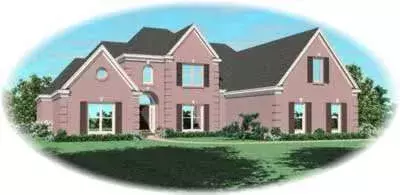European house plans 6-1129 - front exterior, 3,764 sq ft, 4 bed, 3 bath house plans | Monster House Plans