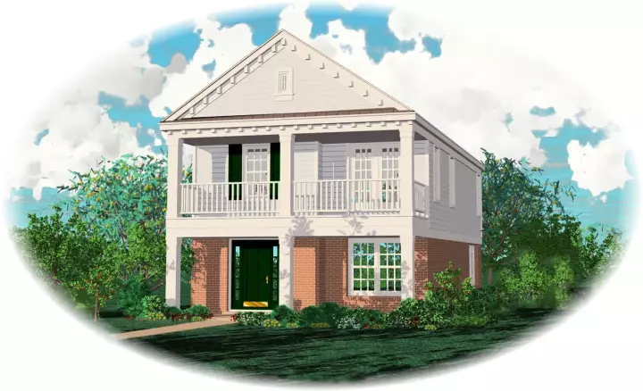 Southern house plans 6-113 - front exterior, 1,731 sq ft, 3 bed, 2 bath house plans | Monster House Plans