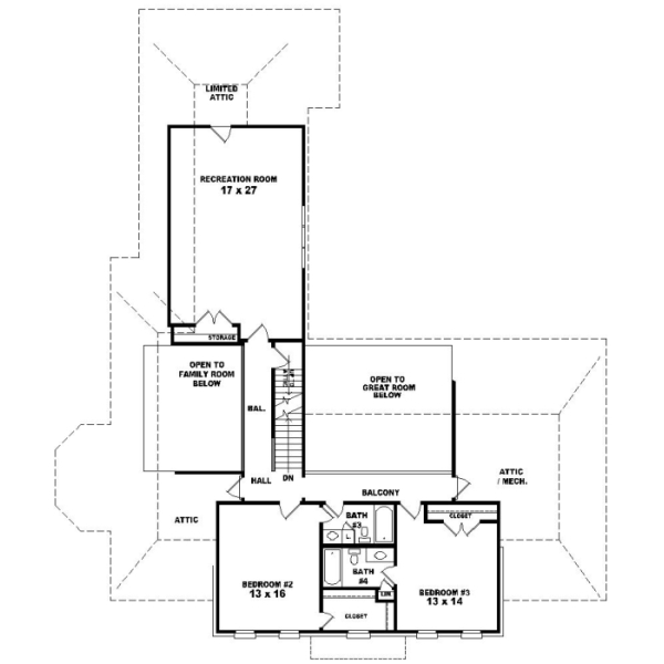 Upper/Second Floor Plan:6-1135