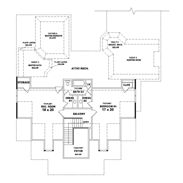 Upper/Second Floor Plan:6-1136
