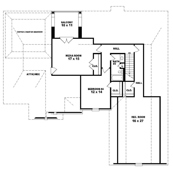Upper/Second Floor Plan:6-1137