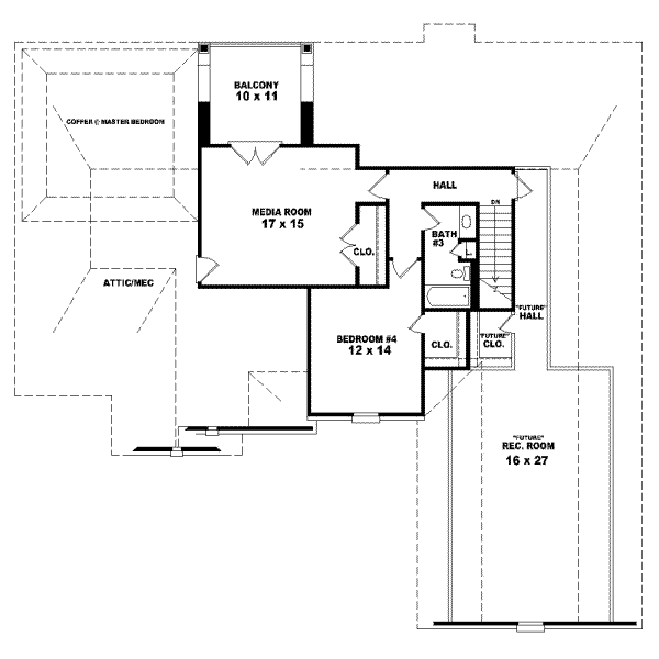 Upper/Second Floor Plan:6-1139