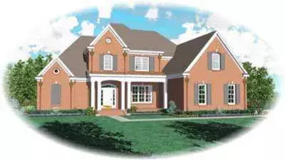 Southern Colonial house plans 6-1144 - front exterior, 4,257 sq ft, 4 bed, 3 bath house plans | Monster House Plans