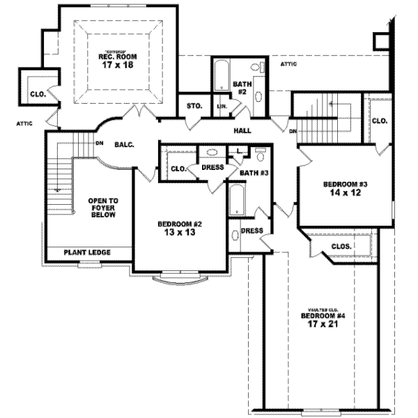Upper/Second Floor Plan:6-1145