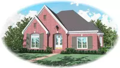 European house plans 6-1153 - front exterior, 2,951 sq ft, 4 bed, 3 bath house plans | Monster House Plans