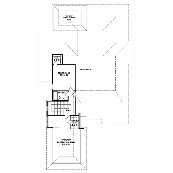 Upper/Second Floor Plan:6-1154