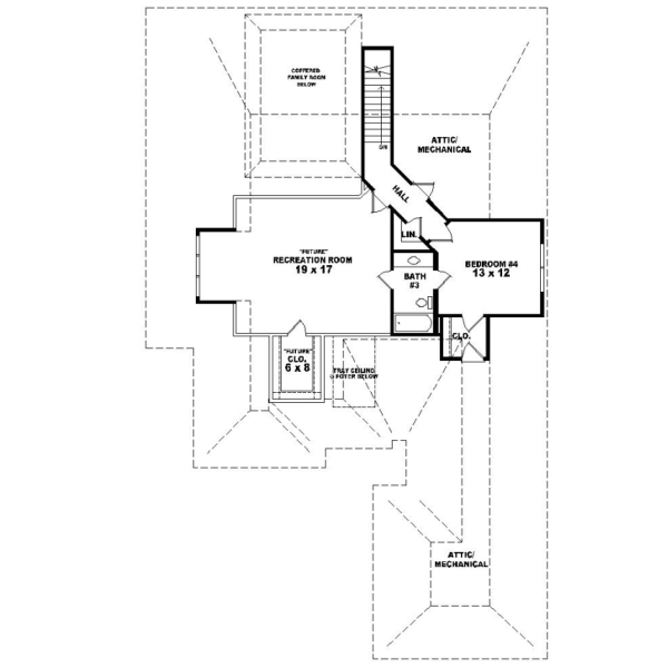 Upper/Second Floor Plan:6-1155