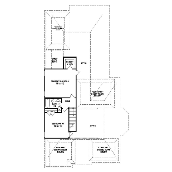 Upper/Second Floor Plan:6-1163