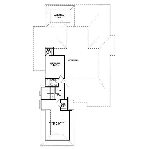 Upper/Second Floor Plan:6-1166