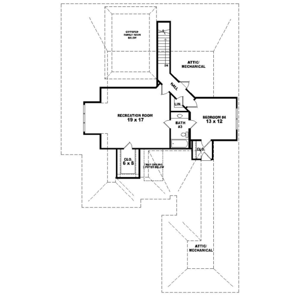 Upper/Second Floor Plan:6-1167