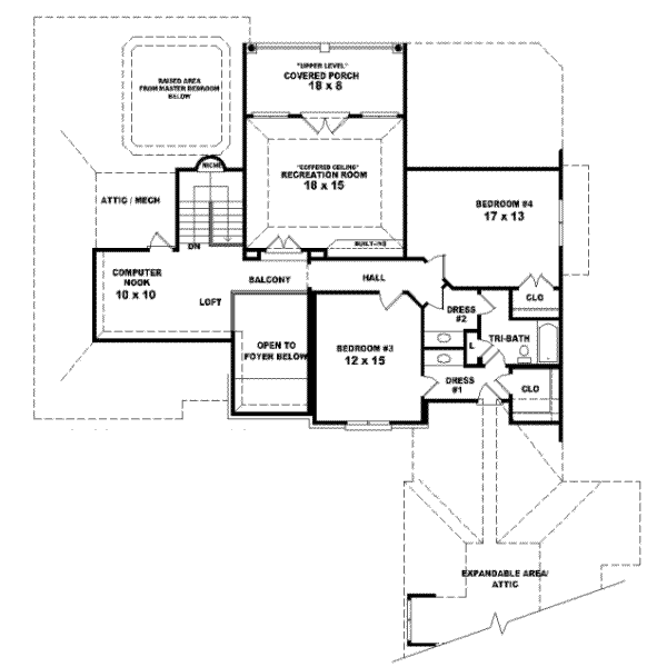 Upper/Second Floor Plan:6-1168