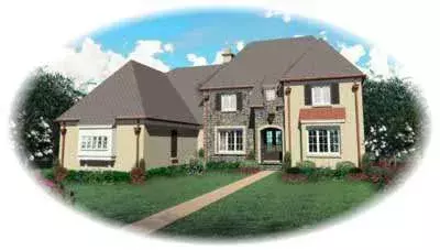 English Country house plans 6-1170 - front exterior, 4,486 sq ft, 4 bed, 4 bath house plans | Monster House Plans