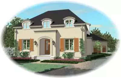 French Country house plans 6-1171 - front exterior, 3,456 sq ft, 3 bed, 3 bath house plans | Monster House Plans