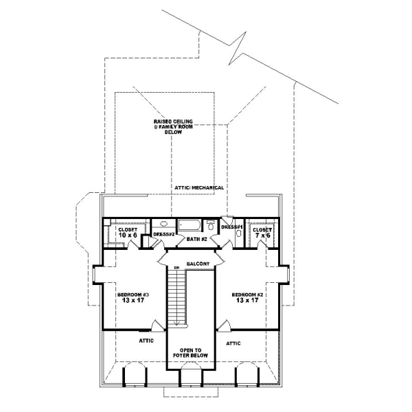 Upper/Second Floor Plan:6-1171
