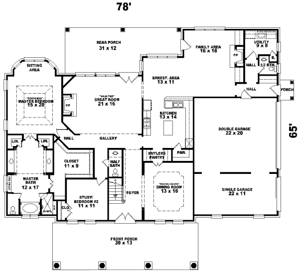 Main Floor Plan: 6-1173