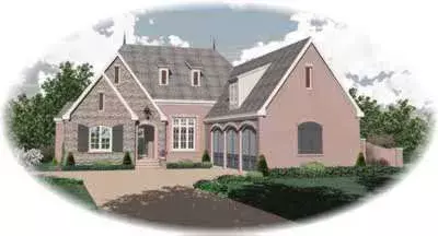 English Country house plans 6-1178 - front exterior, 4,189 sq ft, 4 bed, 4 bath house plans | Monster House Plans