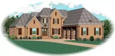 Traditional house plans 6-1182 - front exterior, 4,431 sq ft, 4 bed, 3 bath house plans | Monster House Plans