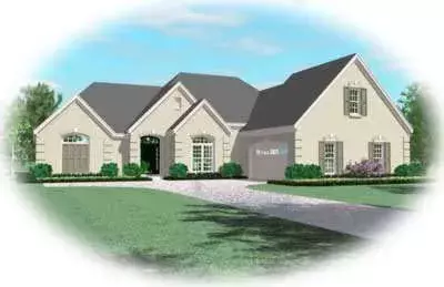 European house plans 6-1183 - front exterior, 3,063 sq ft, 4 bed, 3 bath house plans | Monster House Plans