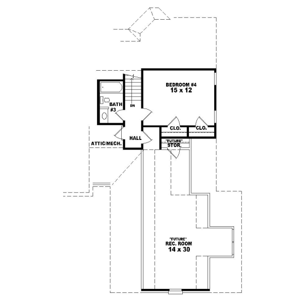 Upper/Second Floor Plan:6-1183