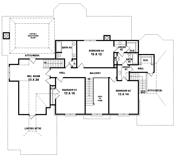 Upper/Second Floor Plan:6-1185
