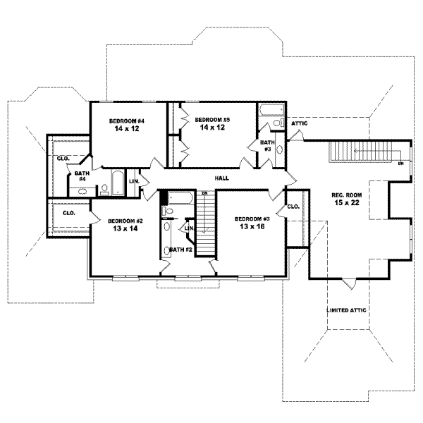 Upper/Second Floor Plan:6-1186