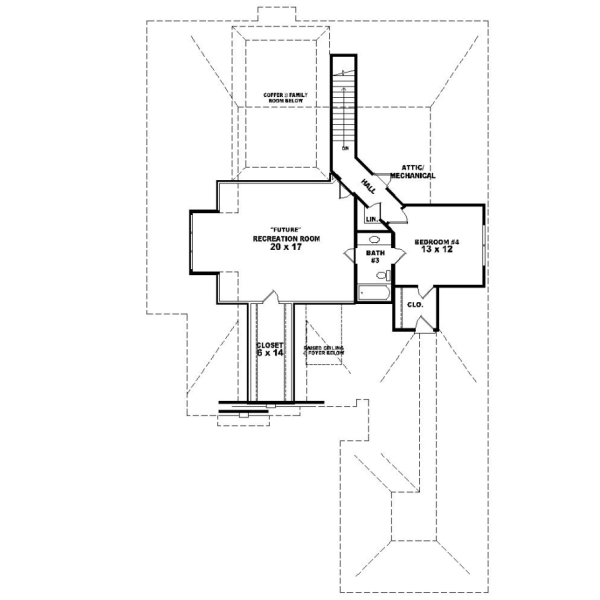 Upper/Second Floor Plan:6-1193