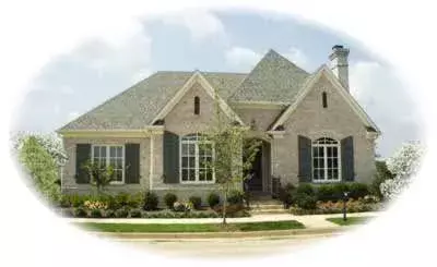 European house plans 6-1194 - front exterior, 3,269 sq ft, 3 bed, 2 bath house plans | Monster House Plans