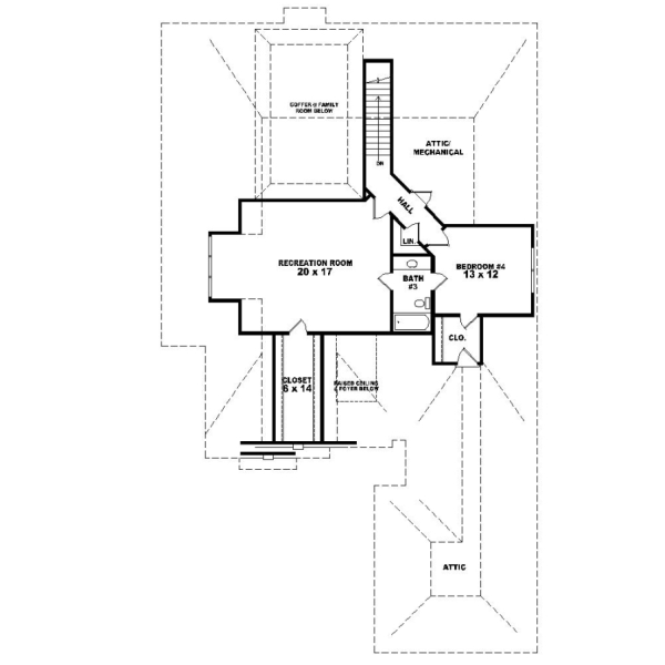 Upper/Second Floor Plan:6-1196