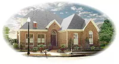 Traditional house plans 6-1197 - front exterior, 3,642 sq ft, 3 bed, 3 bath house plans | Monster House Plans