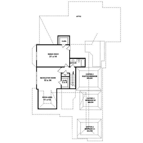 Upper/Second Floor Plan:6-1197