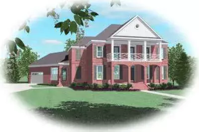 Plantation house plans 6-1202 - front exterior, 4,106 sq ft, 5 bed, 5 bath house plans | Monster House Plans