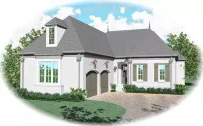 Traditional house plans 6-1223 - front exterior, 2,830 sq ft, 3 bed, 2 bath house plans | Monster House Plans