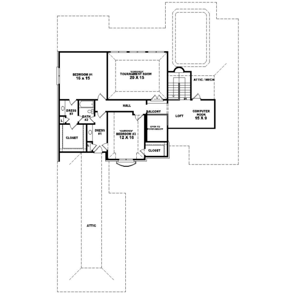 Upper/Second Floor Plan:6-1228
