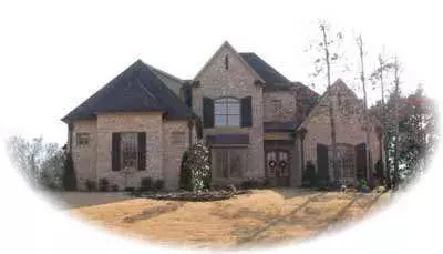 European house plans 6-1229 - front exterior, 3,927 sq ft, 4 bed, 4 bath house plans | Monster House Plans