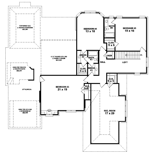 Upper/Second Floor Plan:6-1233