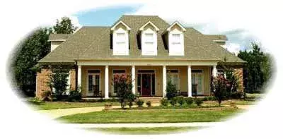 Country house plans 6-1236 - front exterior, 4,397 sq ft, 4 bed, 3 bath house plans | Monster House Plans